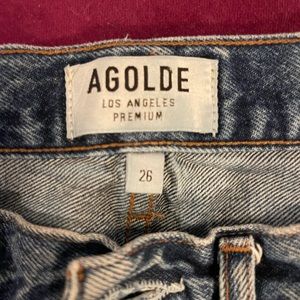 AGOLDE Parker Vintage Cut Off Denim Shorts size 26